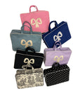 Toile Top Handle Cosmetic Case