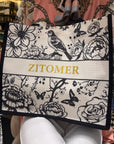 Zitomer Floral Canvas Tote Bag