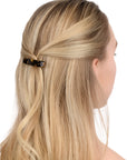 Small Luxury Rectangle Barrette - Classic