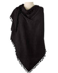 Captiva Cashmere Pom-Pom Triangle Wrap