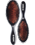 Classic Shine Pure Black Bristle Hairbrush