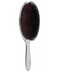Chrome Hairbrush with Pure Bristles