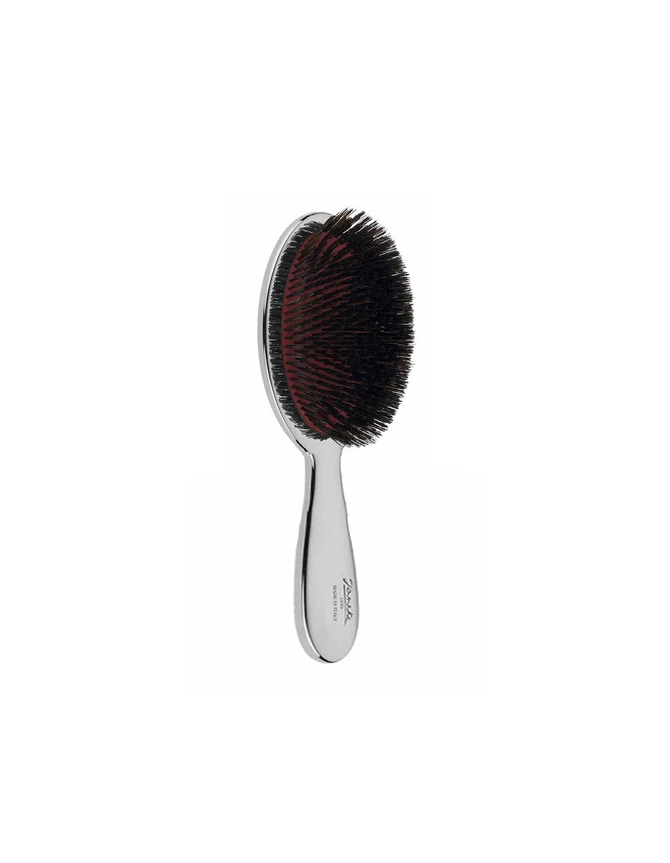 Chrome Hairbrush with Pure Bristles
