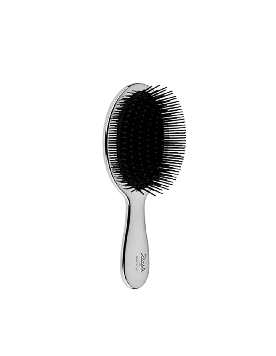 Chrome Hairbrush with Black Pins, Mini