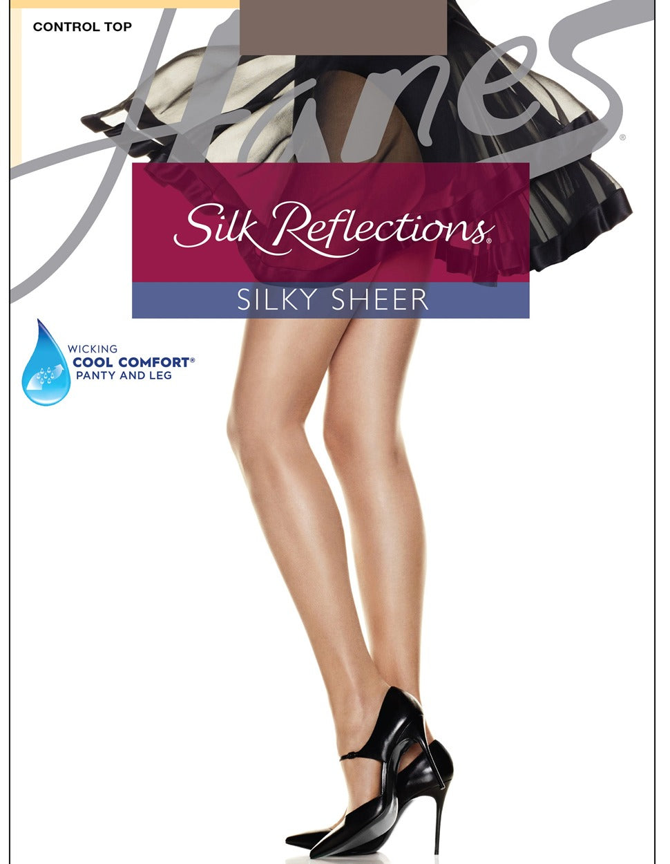 Silk Reflections® Control Top Pantyhose