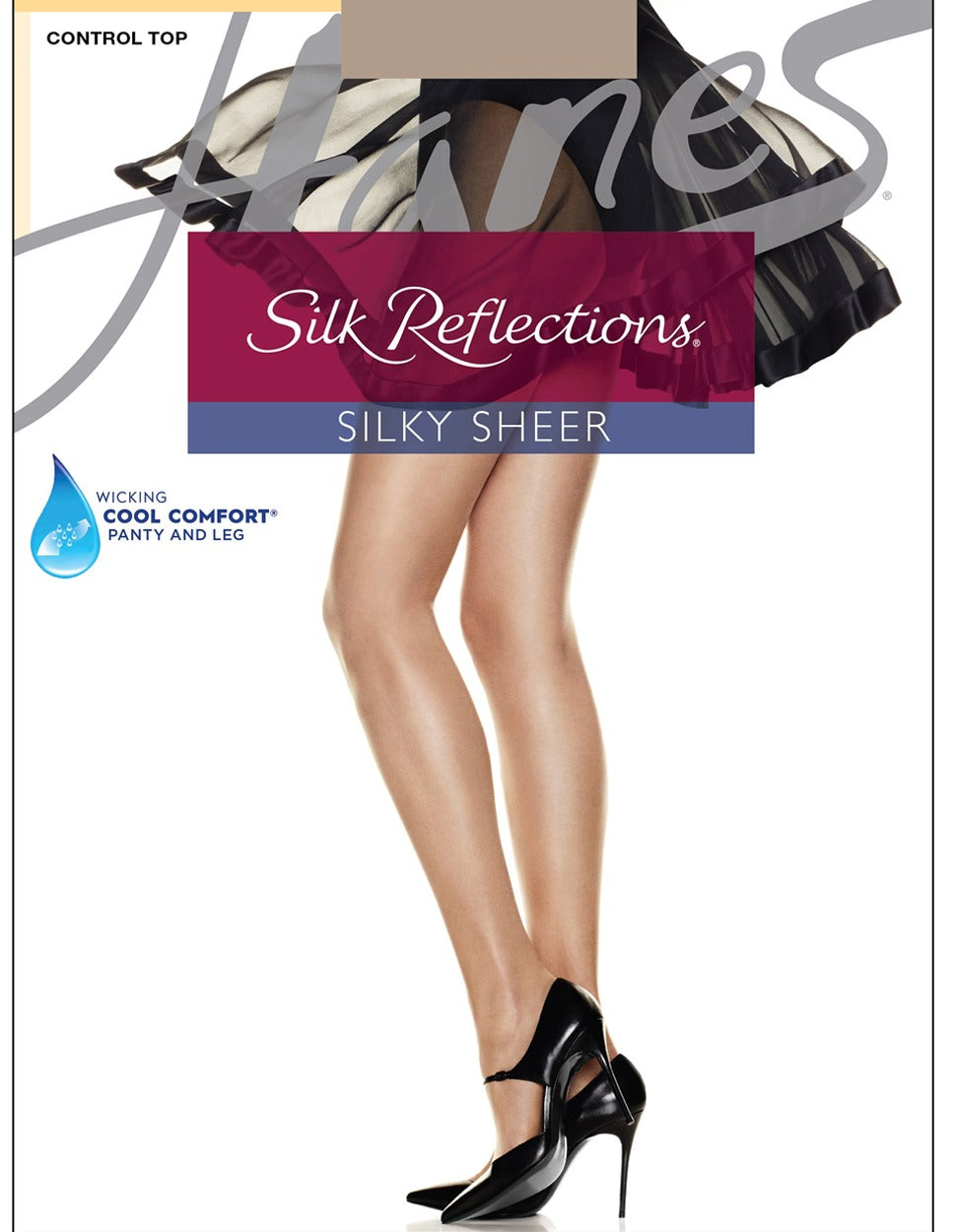 Silk Reflections® Control Top Pantyhose