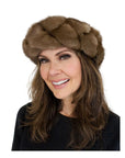 Pleated Mink Fur Headband