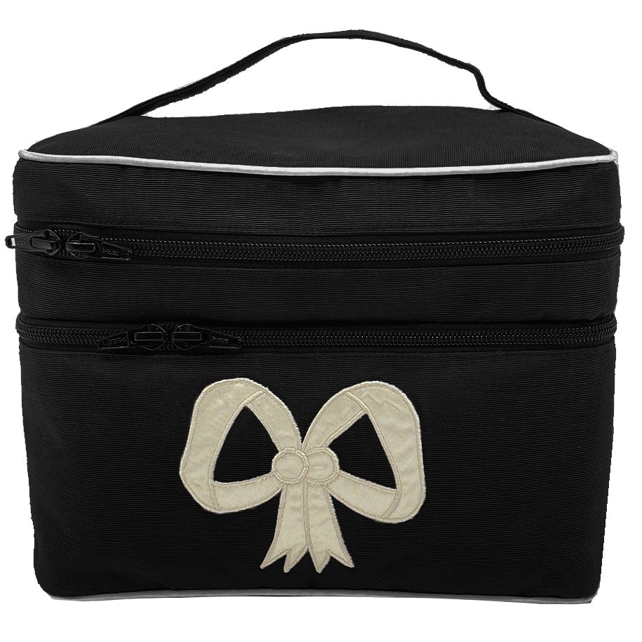 Moire Oval Double Zip Travel Case