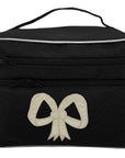Moire Oval Double Zip Travel Case