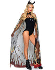 Glitter Flame Devil Cape and Devil Horns