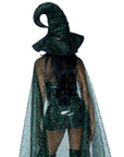 Glitter Moon Cape and Witch Hat