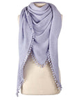 Captiva Cashmere Pom-Pom Triangle Wrap