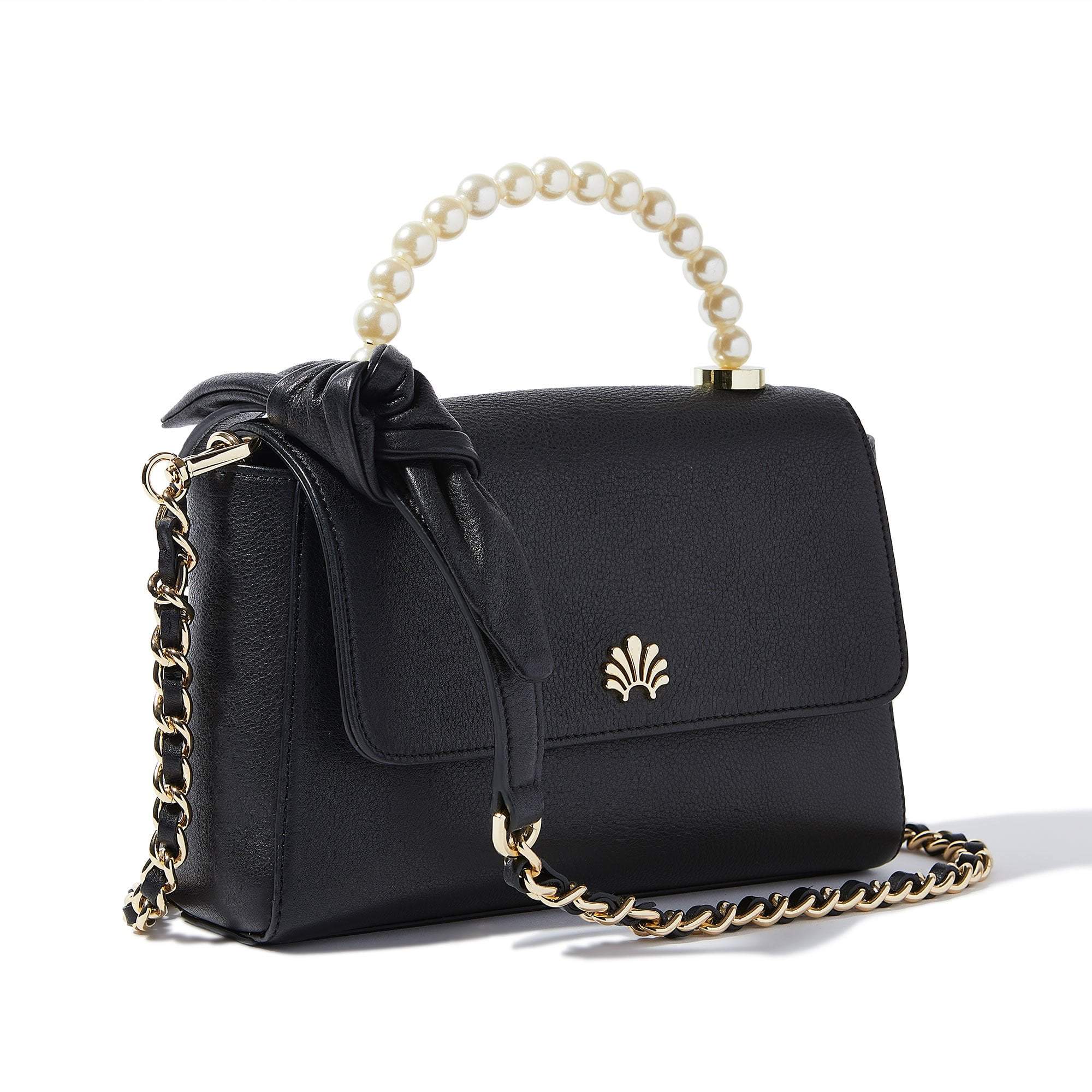 Jet Pearl Tabitha Top Handle Crossbody