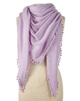 Captiva Cashmere Pom-Pom Triangle Wrap