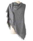 Captiva Cashmere Pom-Pom Triangle Wrap