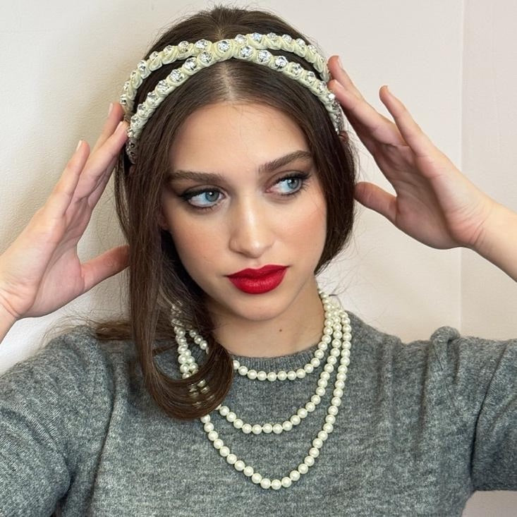 Ivory Crossover Headband