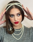 Ivory Crossover Headband