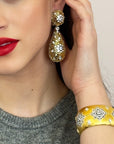 Floral Design Open Cuff