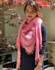 Captiva Cashmere Pom-Pom Triangle Wrap
