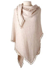 Captiva Cashmere Pom-Pom Triangle Wrap