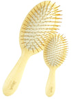 Hairbrush with Gold Pins, Horn