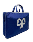 Moire Top Handle Cosmetic Case