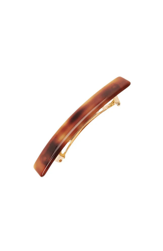 Small Luxury Rectangle Barrette - Classic