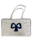 Moire Top Handle Cosmetic Case