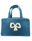 Moire Top Handle Cosmetic Case