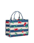 Cherry Stripe Jacquard Tote