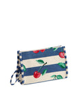 Cherry Stripe Jacquard Wristlet