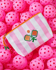 Stripe Paddles Medium Zip Pouch, Multi