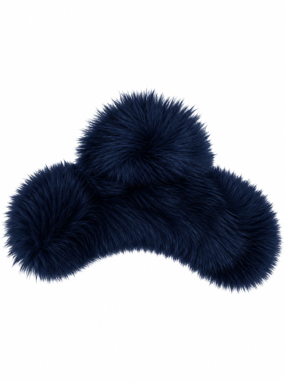 Large Fur Hair Clip