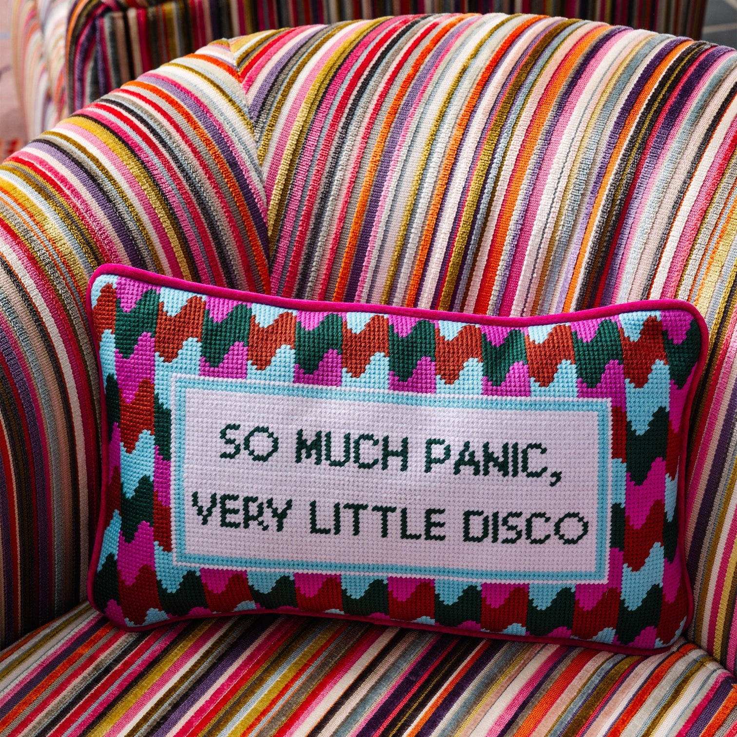 Panic at the Disco Needlepoint Pillow - Thumbnail 3