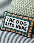 The Dog Sits Here Pillow