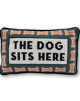 The Dog Sits Here Pillow