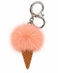 Mink Fur Ice Cream Keychain