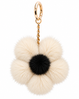 Mink Fur Flower Keychain