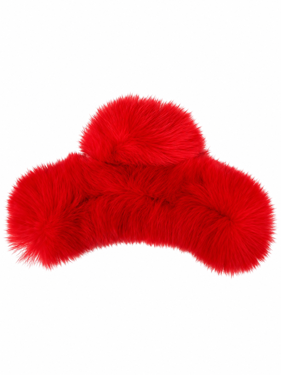 Large Fur Hair Clip