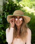 Rachel 4" Brim Crochet Straw Sun Hat