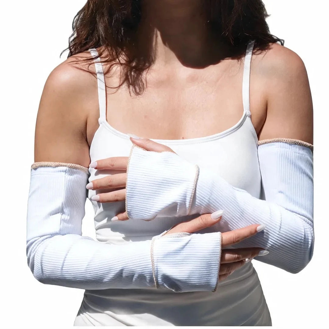 UPF 50+ Sun Sleeves &amp; UV Driving Gloves