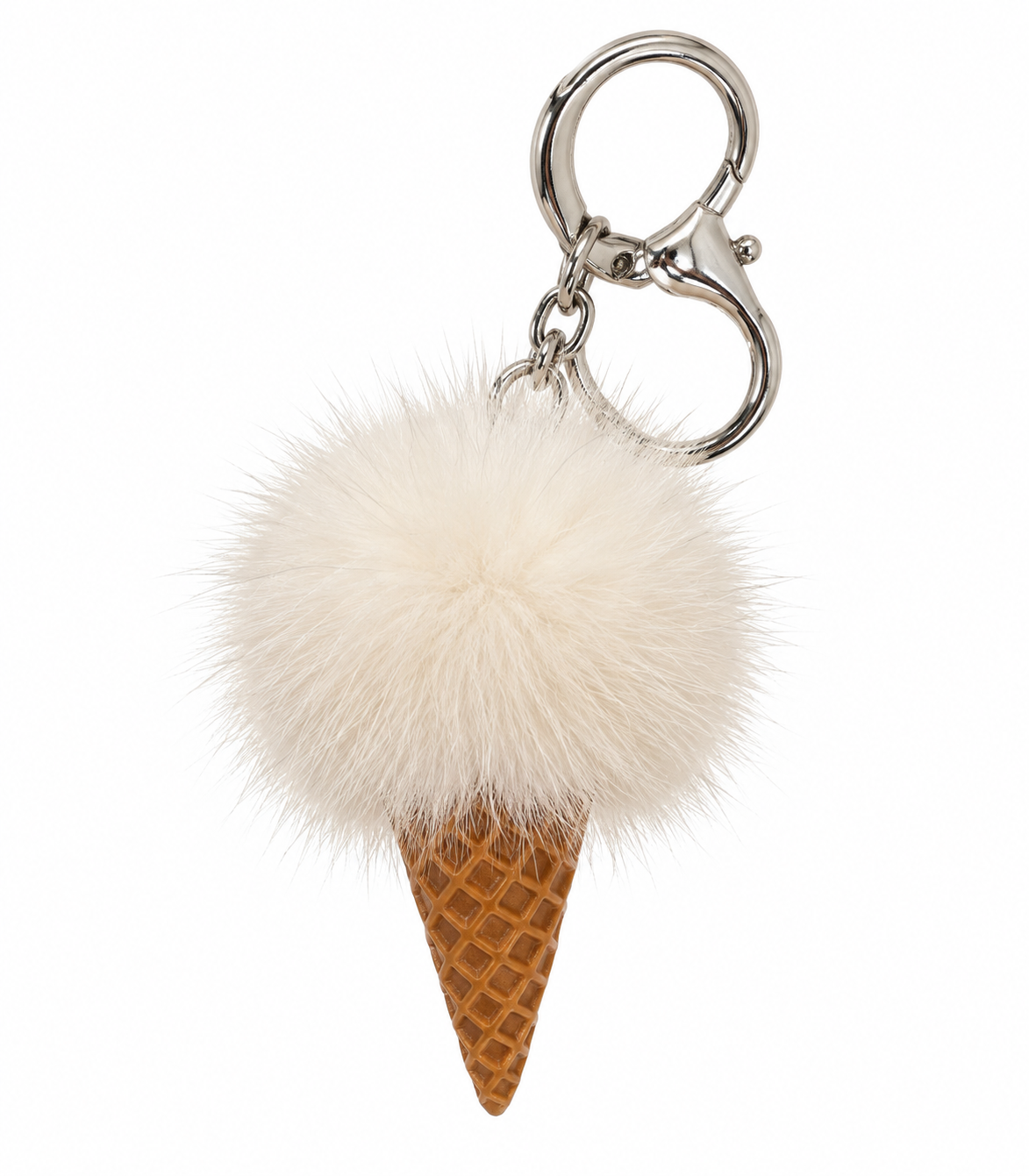 Mink Fur Ice Cream Keychain