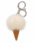 Mink Fur Ice Cream Keychain