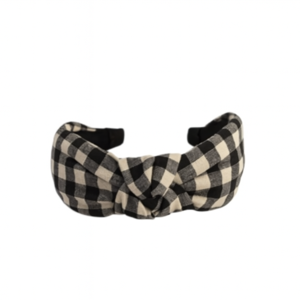 Gingham Twisted Headband