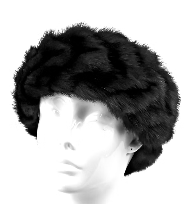Pleated Mink Fur Headband