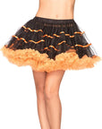 Layered Satin Striped Tulle Petticoat