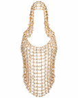 Western Fashion Pearl and Crystal Hooded Beaded Chainmail