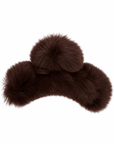 Large Fur Hair Clip