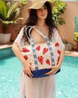Coastal Claw Beaded Boat Bag