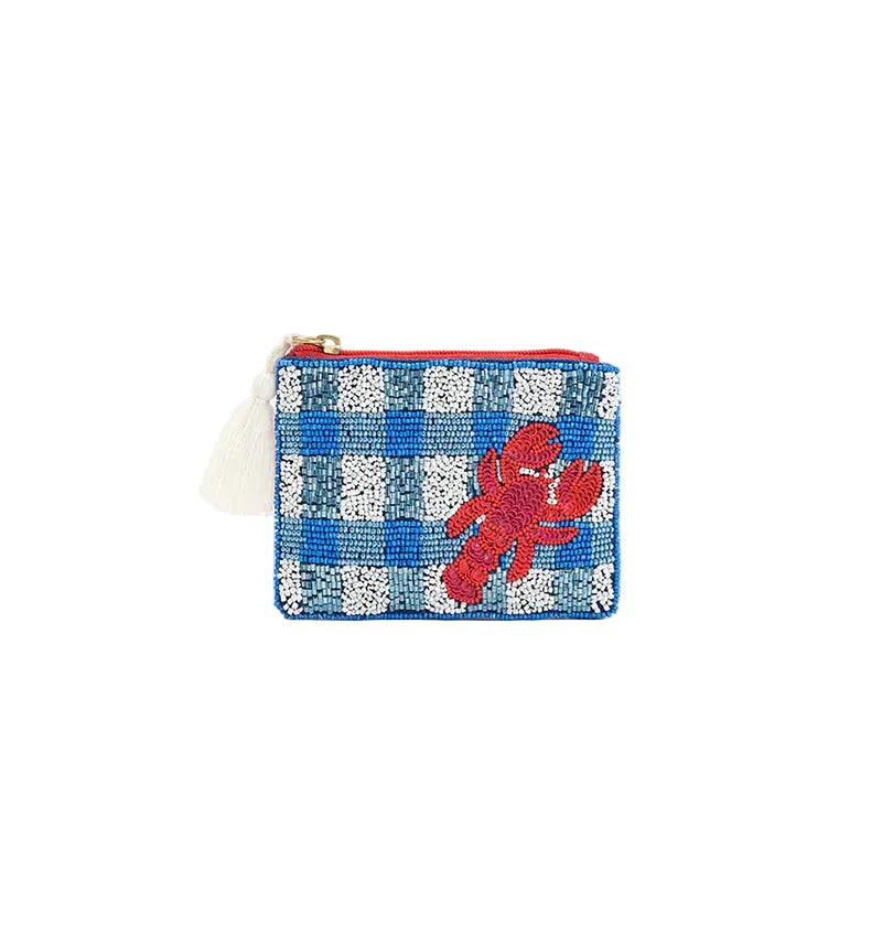 Coastal Claw Beaded Coin Pouch